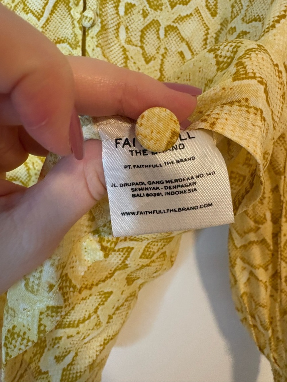 FAITHFULL THE BRAND Aira Knot Shirt size M - Picture 8 of 9